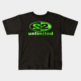 2 UNLIMITED - green gold collector edition dance music 90s Kids T-Shirt